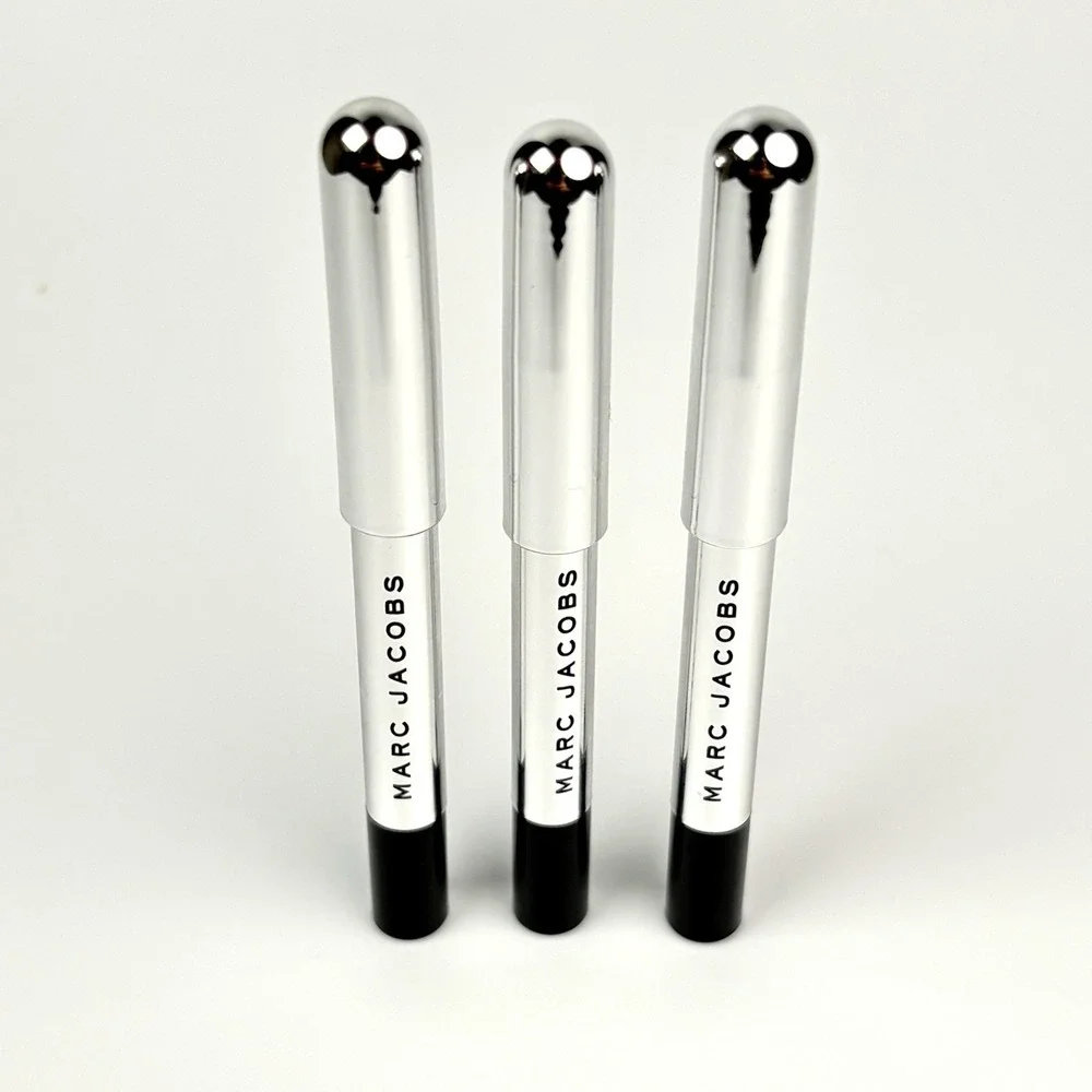 Marc Jacobs Set of 3x Highliner Eyeliner Gel Eye Crayon Black Blacquer 42 Mini